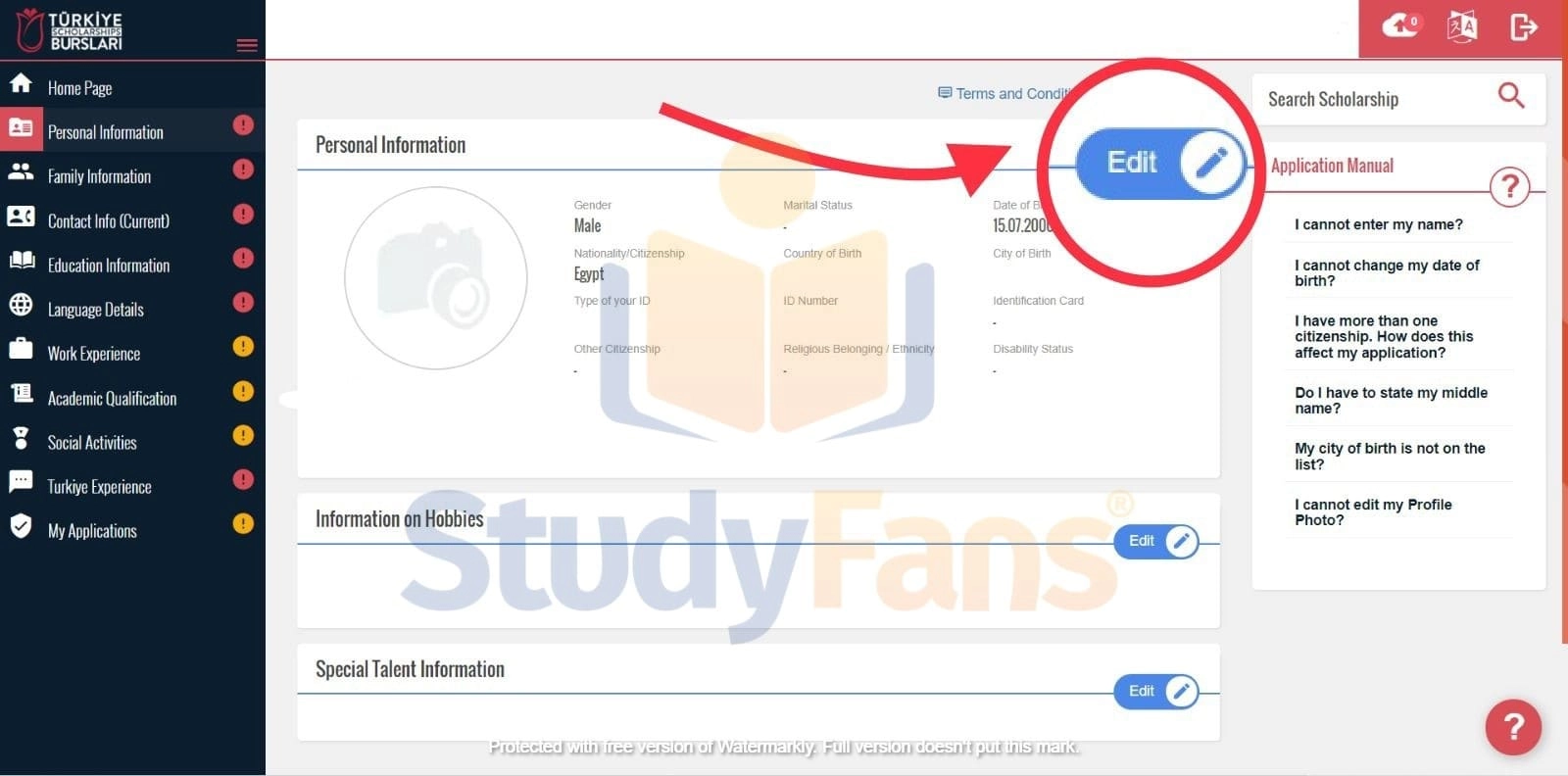 طريقة التقديم للمنح التركية المجانية بالصور طريقة التقديم للمنح التركية المجانية بالصور